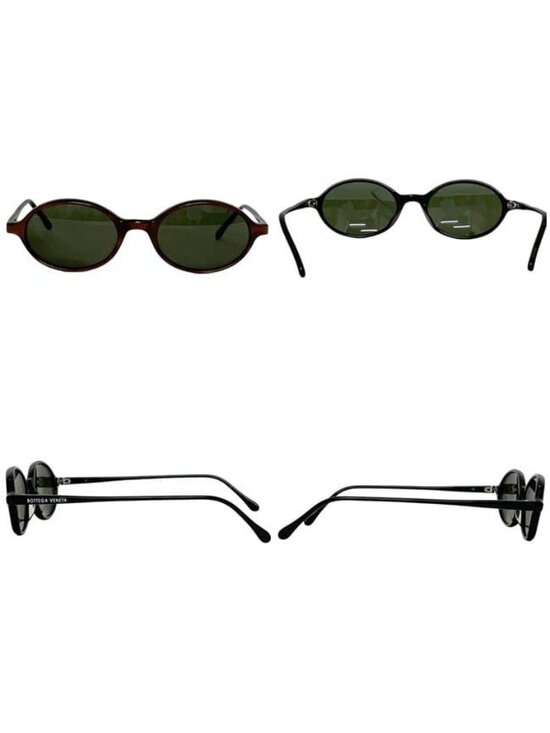 Bottega Veneta Sunglasses Black Oval Acetate Eyewear main image 9
